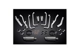 YAMAHA FJR1300 01-05 DECAT FULL 4-2 EXHAUST 200MM STAINLESS ROUND SILENCERS