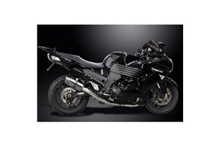 KAWASAKI ZZR1400 08-11 SISTEMA DI SCARICO 4-2 SILENZIATORI TONDO INOX DA 200 MM