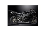 KAWASAKI ZZR1400 08-11 SISTEMA DI SCARICO 4-2 SILENZIATORI OVALI IN CARBONIO DA 225 MM