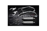 YAMAHA V-MAX VMX1200 FULL EXHAUST SYSTEM 350MM STAINLESS OVAL BSAU SILENCERS