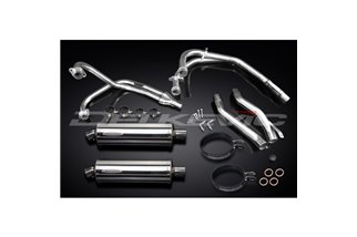 YAMAHA XJ600 DIVERSION 1992-04 SCARICO COMPLETO 350MM SILENZIATORI BSAU OVALI INOX