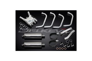 YAMAHA FJ1200 3CV 1988-90 SCARICO COMPLETO 4-2 SILENZIATORI BSAU OVALI INOX DA 350 MM