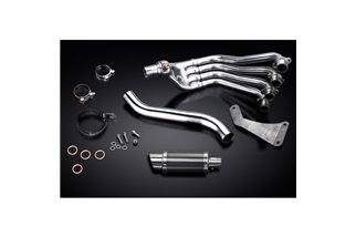 HONDA CBR650F CB650F 14-18 SISTEMA DI SCARICO COMPLETO SILENZIATORE TONDO IN CARBONIO DA 200 MM