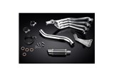 HONDA CBR650F CB650F 14-18 SISTEMA DI SCARICO COMPLETO SILENZIATORE TONDO IN CARBONIO DA 200 MM