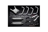 YAMAHA FJ1200 3XW 1991-96 SISTEMA DI SCARICO COMPLETO SILENZIATORI OVALI INOX DA 350 MM