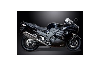 KAWASAKI ZZR1400 12-20 DECAT 4-2 SCARICO 350MM SILENZIATORI BSAU OVALI INOX