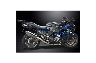 KAWASAKI ZZR1400 06-07 DECAT 4-2 SCARICO 350MM SILENZIATORI BSAU OVALI INOX