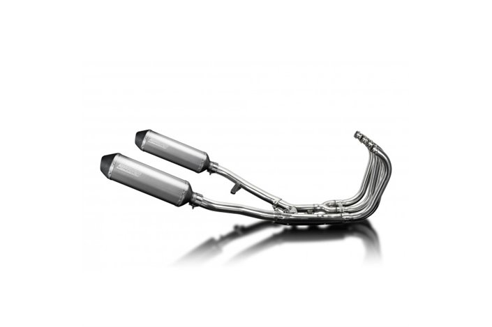 SUZUKI GSX1400 2001-04 DELKEVIC FULL EXHAUST 4-2 343MM X-OVAL TITANIUM SILENCERS