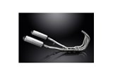 SUZUKI GSX1400 2001-04 SCARICO COMPLETO DELKEVIC 4-2 343MM SILENZIATORI TITANIO X-OVAL