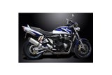 SUZUKI GSX1400 2001-04 SCARICO COMPLETO DELKEVIC 4-2 343MM SILENZIATORI TITANIO X-OVAL