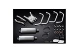 SISTEMA DI SCARICO COMPLETO YAMAHA XJR1200 4-2 SILENZIATORI BSAU XOVAL IN TITANIO DA 343 MM