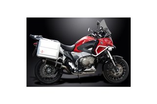 HONDA VFR1200X 12-19 DECAT SCARICO COMPLETO 4-1 SILENZIATORE BSAU OVALE IN CARBONIO DA 350 MM