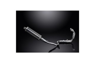 KAWASAKI VERSYS-X 300 2017-2023 SCARICO COMPLETO 2-1 350MM SILENZIATORE OVALE IN CARBONIO