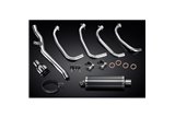 KAWASAKI ZRX1100 ZRX1200 97-07 4-1 SCARICO 350MM CARBONIO OVALE BSAU SILENZIATORE