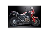 HONDA CRF1000L AFRICA TWIN 16-19 FULL EXHAUST 350MM CARBON OVAL BSAU SILENCER