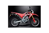 SISTEMA DI SCARICO COMPLETO HONDA CRF250L 2017-2020 SILENZIATORE BSAU OVALE IN CARBONIO DA 350 MM