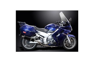 YAMAHA FJR1300 01-05 DECAT SCARICO COMPLETO 4-2 350MM CARBONIO OVALE BSAU SILENZIATORI