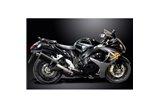 SUZUKI GSX1300R HAYABUSA 08-20 SISTEMA DI SCARICO 4-2 350MM CARBONIO OVALE BSAU