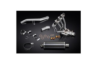 KAWASAKI GTR1400 07-20 COMPLETE EXHAUST SYSTEM 350MM OVAL CARBON SILENCER