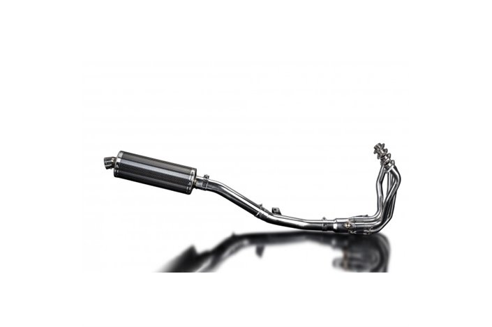 KAWASAKI 1000 VERSYS 2010-2014 FULL EXHAUST 4-1 350MM OVAL CARBON SILENCER