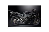 KAWASAKI ZZR1400 08-11 SISTEMA DI SCARICO 4-2 350MM CARBONIO OVALE BSAU SILENZIATORI