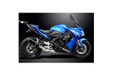 SUZUKI GSX-S1000F 2015-2020 350MM SCARICO COMPLETO SILENZIATORE OVALE IN CARBONIO BSAU