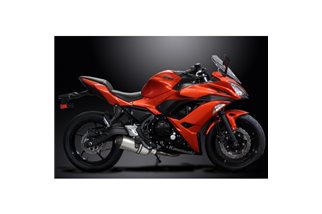 KAWASAKI NINJA 650 2017-21 SISTEMA DI SCARICO COMPLETO 260MM SILENZIATORE TITANIO XOVAL