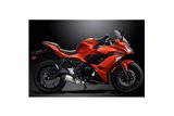 KAWASAKI NINJA 650 2017-21 SISTEMA DI SCARICO COMPLETO 260MM SILENZIATORE TITANIO XOVAL