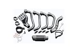 HONDA CB600F HORNET 2007-13 FULL EXHAUST 200MM CARBON ROUND SILENCER