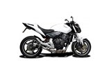 HONDA CB600F HORNET 2007-13 FULL EXHAUST 200MM CARBON ROUND SILENCER