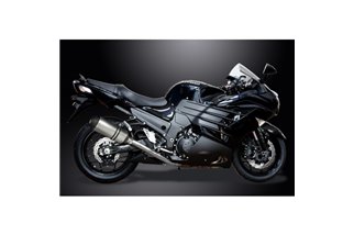 KAWASAKI ZZR1400 ZX14 2012-2023 SISTEMA DI SCARICO 4-1 260MM TITANIO X-OVAL BSAU