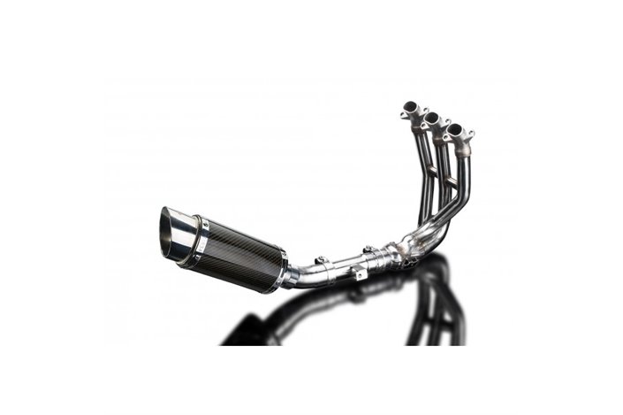 TRIUMPH STREET TRIPLE 675 13-16 DECAT FULL 3-1 EXHAUST 200MM ROUND SILENCER