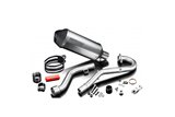 SUZUKI DR350 1990-1999 SCARICO COMPLETO 260MM X-OVAL SILENZIATORE IN TITANIO CAN