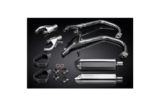 SISTEMA DI SCARICO COMPLETO YAMAHA V-MAX VMX1200 SILENZIATORI TRI BSAU INOX DA 320 MM