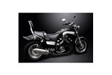 SISTEMA DI SCARICO COMPLETO YAMAHA V-MAX VMX1200 SILENZIATORI TRI BSAU INOX DA 320 MM