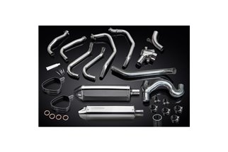 SISTEMA DI SCARICO HONDA VFR800 VTEC 2002-13 SILENZIATORI TRI BSAU INOX DA 320 MM