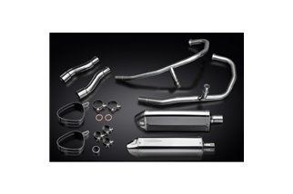 SISTEMA DI SCARICO COMPLETO 2-2 KAWASAKI GPZ500S SILENZIATORI TRI BSAU INOX DA 320 MM