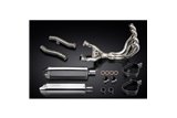 KAWASAKI ZZR400/600 1990-2009 SISTEMA DI SCARICO COMPLETO 4-2 SILENZIATORI INOX DA 320 MM