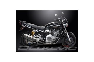 XJR1300 2004-2006 / TRI-OVAL 320MM (13 INCH) L/H + R/H SILENCERS 4-2 COMPLETE SYSTEM 304 STAINLESS S