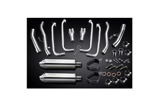 YAMAHA FJR1300 2006-2023FULL EXHAUST SYSTEM 320MM STAINLESS TRI BSAU SILENCERS