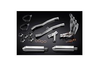 KAWASAKI ZZR1400 08-11 4-2 EXHAUST SYSTEM 320MM STAINLESS TRI BSAU SILENCERS