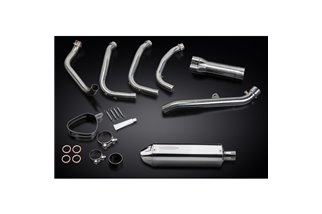 SISTEMA DI SCARICO COMPLETO 4-1 BLACKBIRD HONDA CBR1100XX 320MM ACCIAIO INOX TRI OVALE BSAU