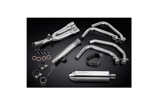 HONDA CBR600F 91-98 SISTEMA DI SCARICO COMPLETO 4-1 SILENZIATORE TRI BSAU INOX DA 320 MM