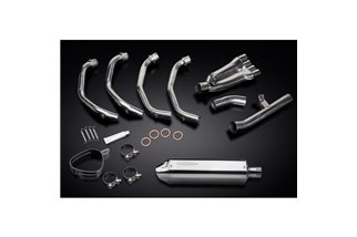 HONDA CBR600F 99-00 SISTEMA DI SCARICO COMPLETO 4-1 SILENZIATORE TRI BSAU INOX DA 320 MM