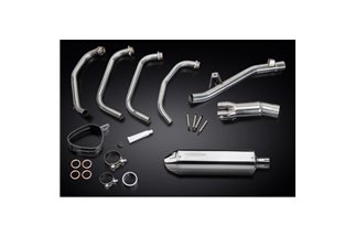 SUZUKI GSF650 BANDIT 05-07 SISTEMA DI SCARICO COMPLETO 320MM SILENZIATORE TRI BSAU INOX