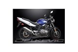 SUZUKI GS500 E/F 1989-2009 SISTEMA DI SCARICO COMPLETO 2-1 SILENZIATORE TRIPOLARE IN ACCIAIO INOX DA 320 MM