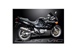 SUZUKI GSX750F SPORTS 98-06 SISTEMA DI SCARICO COMPLETO 320MM SILENZIATORE TRI INOX