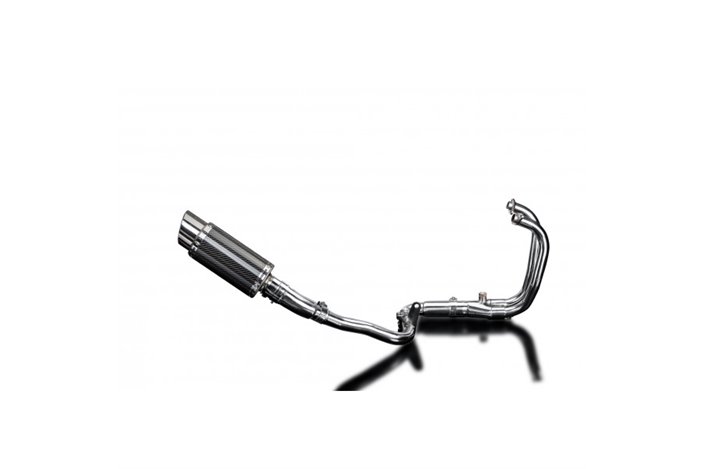 KAWASAKI VERSYS-X 300 2017-2023 FULL EXHAUST 2-1 200MM ROUND CARBON SILENCER