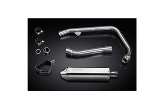 SISTEMA DI SCARICO COMPLETO HONDA CBR250R 2011-2013 SILENZIATORE TRI BSAU INOX DA 320 MM