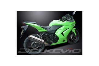 KAWASAKI 250R NINJA 2008-2013 SCARICO COMPLETO 2-1 320MM SILENZIATORE INOX TRI-OVALE